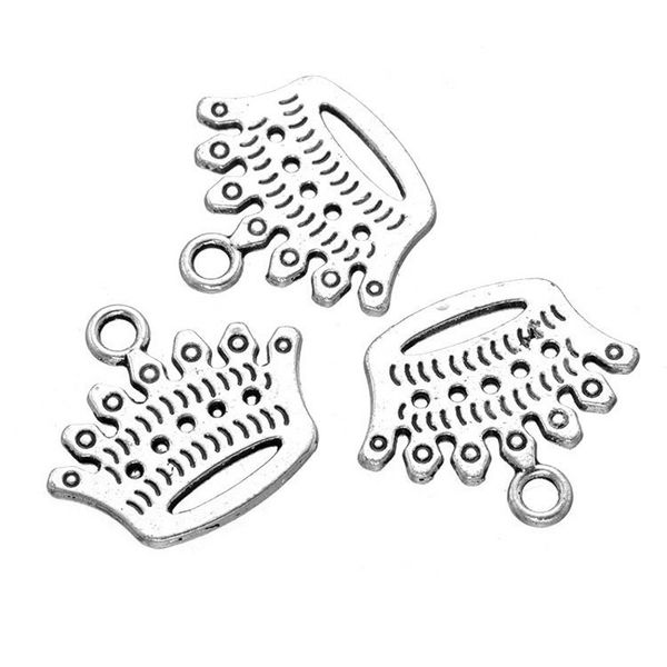 

300 pcs antique silver queen crown charms pendants good for you diy craft, jewelry making, bags and garment accessions, Bronze;silver