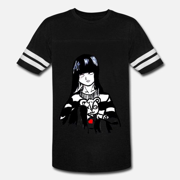 

goth girl t shirt men personalized cotton o-neck kawaii graphic building spring autumn leisure shirt