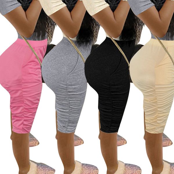 

summer women pants bandage high waist leggings hip hop trousers fold night party street club sweatpants bell-bottoms sports pants c698, Black;white