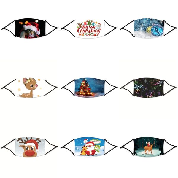 

plenty stock anti-dust christmas mask grade protection and smoke allergies adjustable reusable christmas mask christmas masks with 10 fil#46, Black