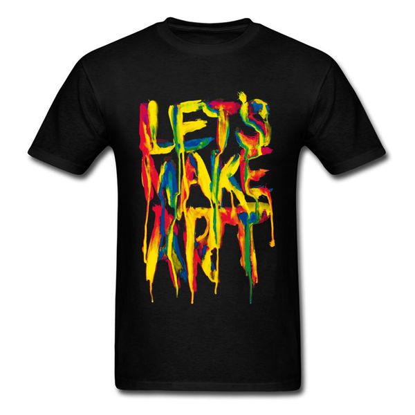 

2018 daft punk t shirt men colorful graffiti art design letters print t-shirt 3d digital print cotton tees slim fit