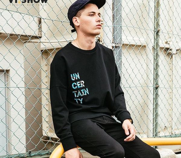 

viishow hoodie sweatshirt male multicolor letter embroidery men hoodies black hip hop hooides men cotton sportswear wd2452173