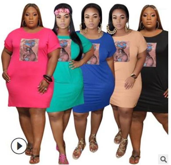 

женская одежда летняя женская дизайнер pencil платье африканский девушка патч шаблон printed crew neck платье плюс размер, Black;gray