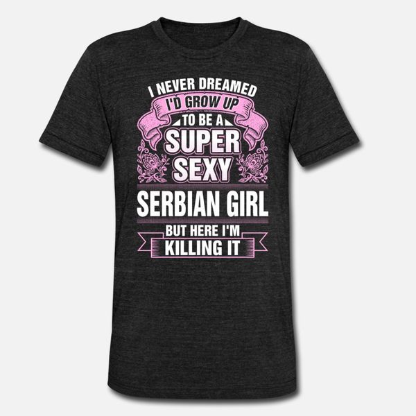 

super serbian girl killing it t shirt men knitted 100% cotton round neck fitness casual summer style leisure shirt