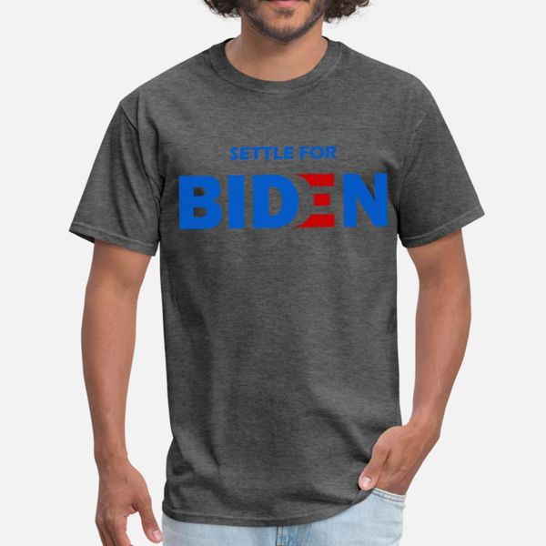 

settle for biden t shirt men customize cotton o neck clothes graphic new style summer style vintage shirt