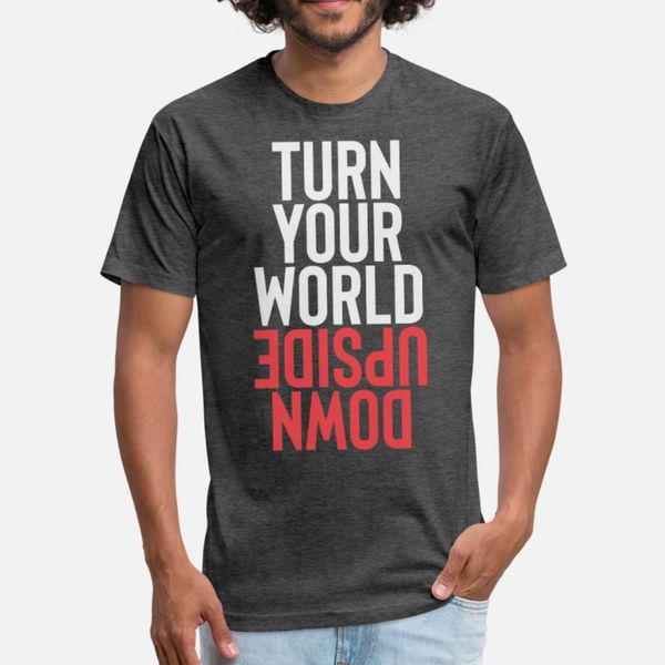 

word upside down t shirt men graphic short sleeve round collar basic solid graphic fashion summer pictures shirt