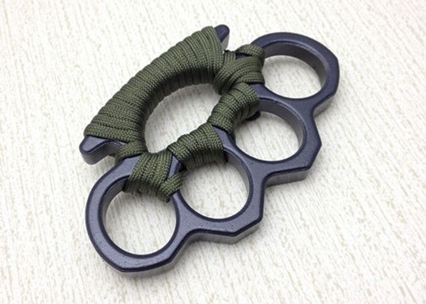 

high hardness arival black thick steel knuckles duster buckle male and female self-defense four finger punches brokenwindow ing