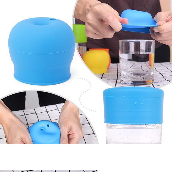 

Silicone baby cups leakproof Lids 5 colors flexible durable Drinkware Lid for baby milk water cups