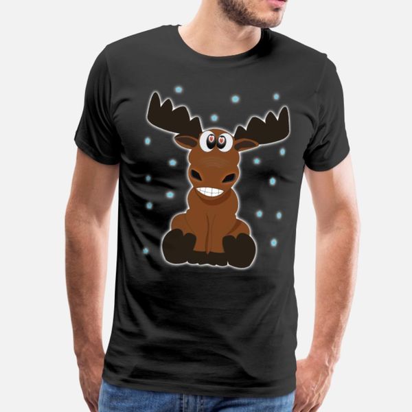 

funny elk funny moose gift idea t shirt men customize cotton s-xxxl formal graphic casual summer leisure shirt