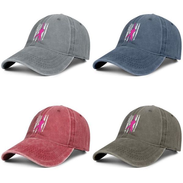 

breast cancer flag fashion denim baseball cap cool washed dad hat adjustable vintage ball survivor, Blue;gray
