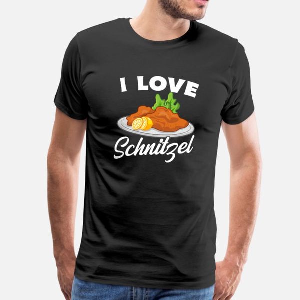 

i love шницель t shirt мужчины с коротким рукавом создания s-3xl формальных подарков юмор spring natural рубашки