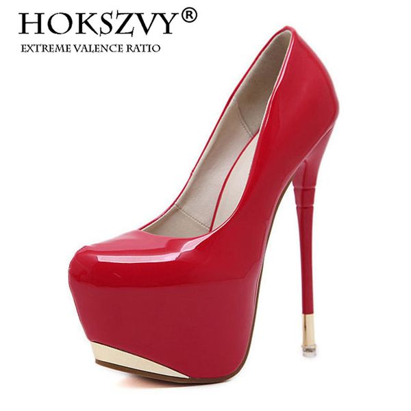 

супер ночной клуб 2020 sexy party женска на высокие каблуках лакированной кожи одноместный обувь мелкого рот stiletto р, Black