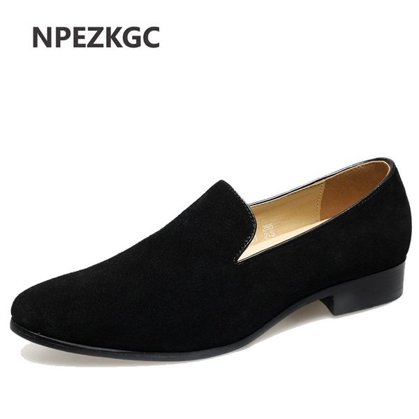 

men casual shoes 2020 fashion men shoes leather loafers moccasins slip on men's flats loafers male, Black