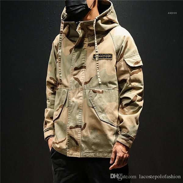

coat casual zipper fly spring and autumn plus jacket designer hommes loose jacket camouflage style man, Black;brown