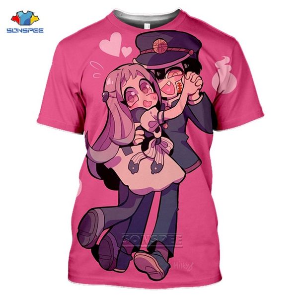 

cute hanako-kun 3d anime toilet-bound summer 3d print shirts hippie graphic oversized men clothing
