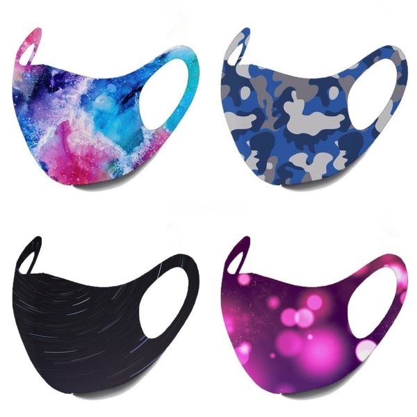 

z1gci ins harajuku dragon multi-functional 3d gauze printing mask ball windproof and dustproof washable sponge digital#902