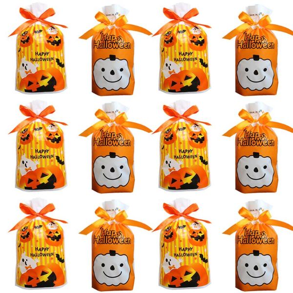 

50 pcs drawstring bag candy holder gift supply halloween bag party for kids festival halloween party
