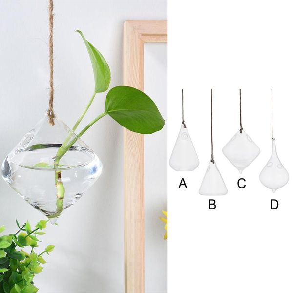 

home garden hanging glass ball vase flower plant pot terrarium container party wedding decor creative hanging decoration