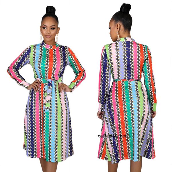 

J1981 women's colorful dresses excelent quality dress with belt new wholesale