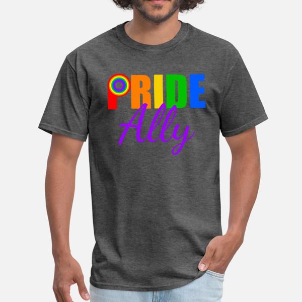 

gay pride ally t shirt men personalized cotton crew neck fit new style summer style standard shirt