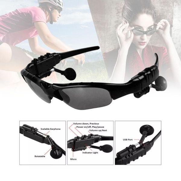 

cgjxssunglasses headset smart glasses stereo sports wireless bluetooth v4 .1 headphone handsearphones music player for samsung