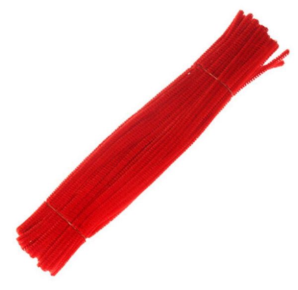 

pipe 12 stem red creative chenille mm inch cleaners stems 500 6 x arts unit craft chenille cyzis dhseller