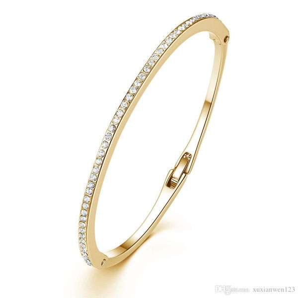 

2017 fatory sale rhinestone bracelet for woman girl jewelry wedding female accessories, White