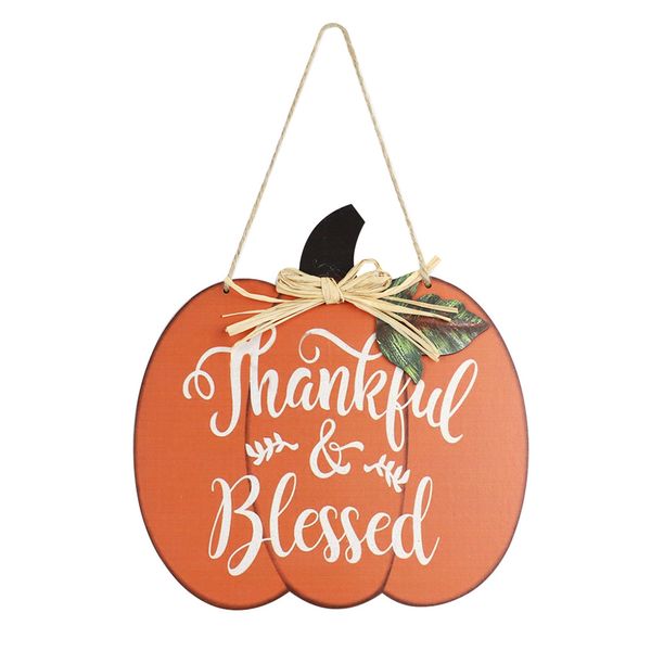 

diy pumpkin letters door hangtag home decoration thanksgiving day hanging board