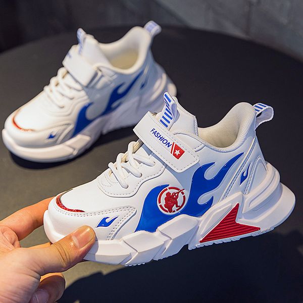

boys basketball shoes soft non-slip kids sneakers thick sole children sport shoes outdoor comfortable, Black