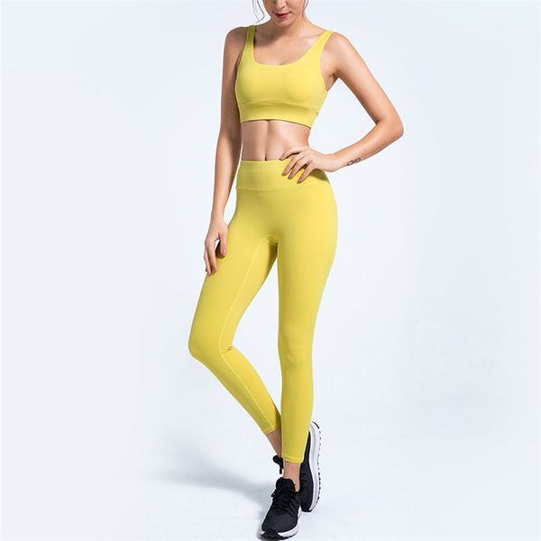 

yoga outfits svokor workout set clothes for women 2 pcs gym sports bra high waist tracksuit active wear fitness, White;red