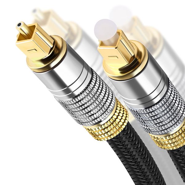 

audio cable for toslink fiber audio amplifier mixer 24k gold plated connector low-loss digital signal cable ing