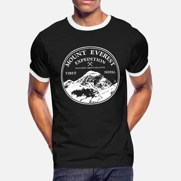 

mount everest expedition t shirt men personalized short sleeve round neck cool cute breathable spring autumn letters shirt