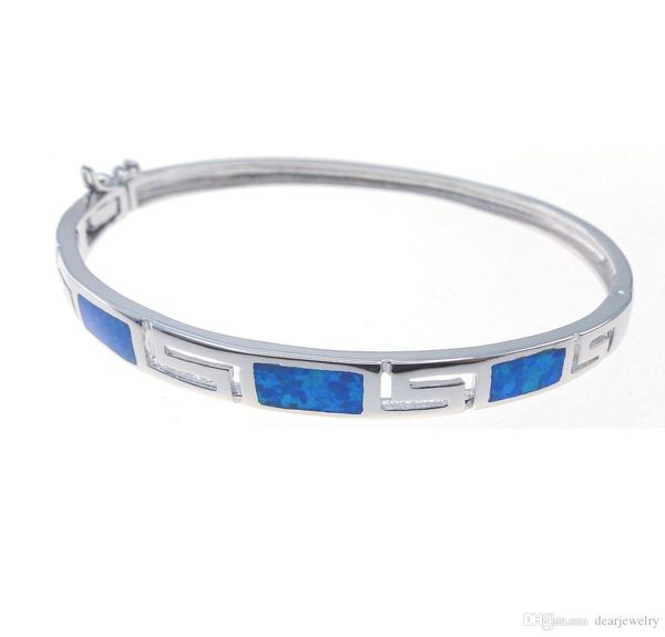 

new fashion jewelry australian wholesale 925 silver blue opal jewelry bracelets dr032815b82, Black