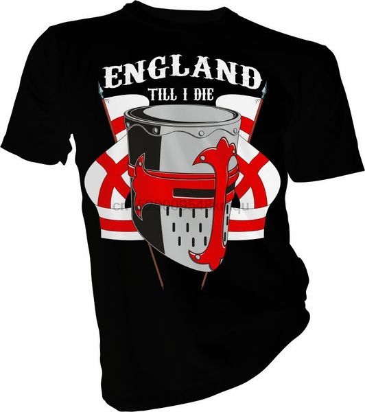 

england till i die st georges knight football soccer kids t-shirt 100% cotton tee shirt wholesale tee
