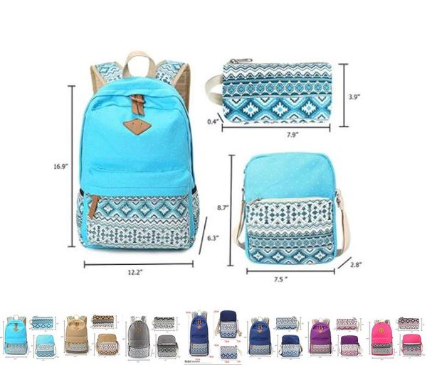 

boys and school bookbag lapbag pen student canvas girls for and teen bags 3pcs case brown lightweight backpack with shoulder imouo jjxh