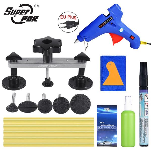 

super pdr tools paintless dent repair tool auto dent puller suction cup adhesive glue sticks for glue gun pulling bridge