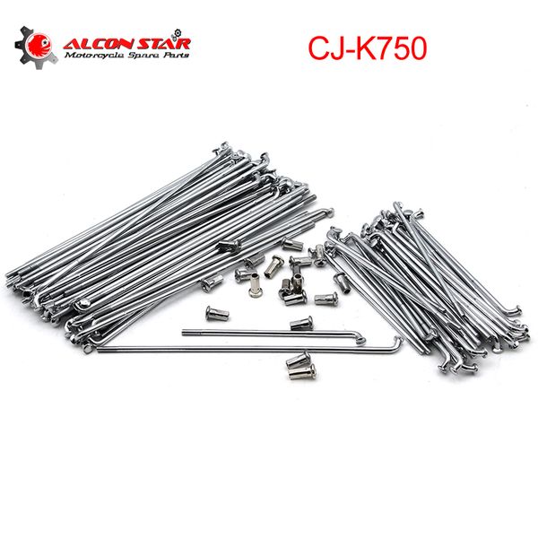

alconstar-20pcs short & 20pcs long cj-k750 sidecar motorcycle stainless steel spokes for r51 r66 r67 r71 r72 for ural m72
