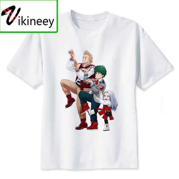 

новый boku нет героя academia plus ultra! линии tshirts camisas моды my hero academia аниме t рубашка с коротким рукавом топы