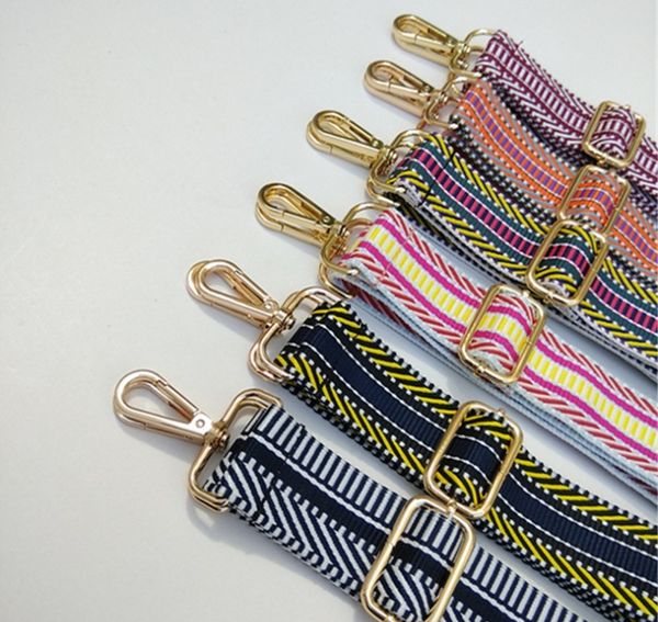 

new wide 3.8cm fashion women shoulder bag with long straps adjustable length accessories shoulder cross-body hand strap, Black