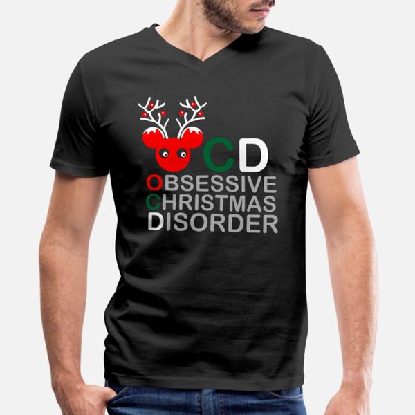 

obsessive christmas disorder t shirt men customize tee shirt size s-3xl standard sunlight authentic summer style letters shirt