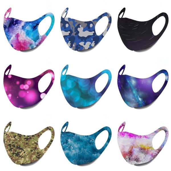 

candy color kid sponge winter biden mask stars smile face print biden mask o-ring baby biden mask neck christmas gift for child #805#159