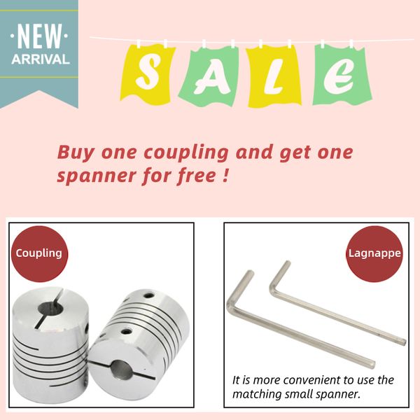 

chancs l30d25 d18l25 couple aluminium alloy jaw flexible coupling shaft stepper 6 7 8 10 mm high strength power tool parts