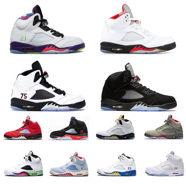 

new arrival 5 5s fire red alternate bel mens basketball shoes limited athletic wings oregon men sports sneakers trainers