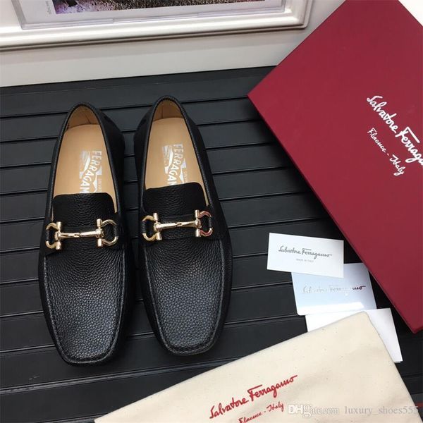 

latest fashion trend high-end shoes gancio buckle moccasins copy men and women shoes loafers