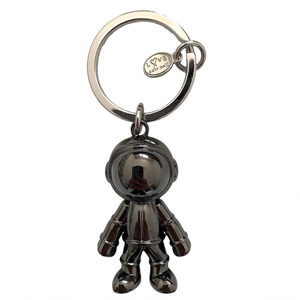 

robot pendant key buckle men and women couples automotive key chain car pendant ring lovers gifts superior quality, Silver