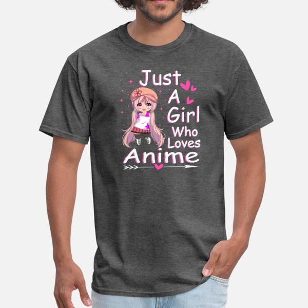 

chibi style anime girl just a girl who loves anime t shirt men customized tee shirt plus size 3xl standard interesting new fashion shirt