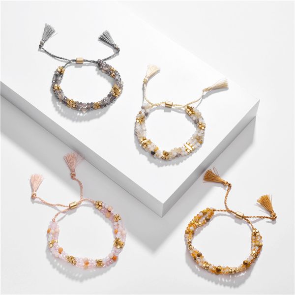 

charm bracelets crystals beads adjustable for women quartz stacked, Golden;silver