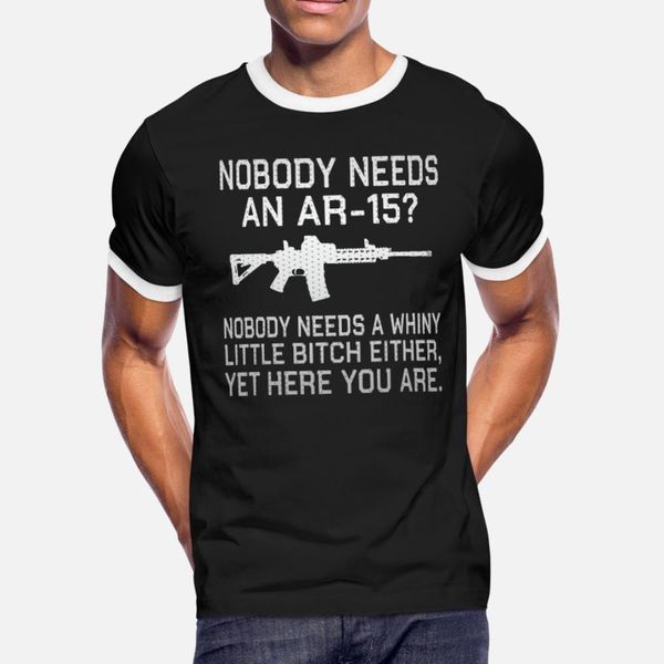 

nobody needs an ar15 metallic silver t shirt men customize short sleeve round neck pictures interesting building spring vintage shirt