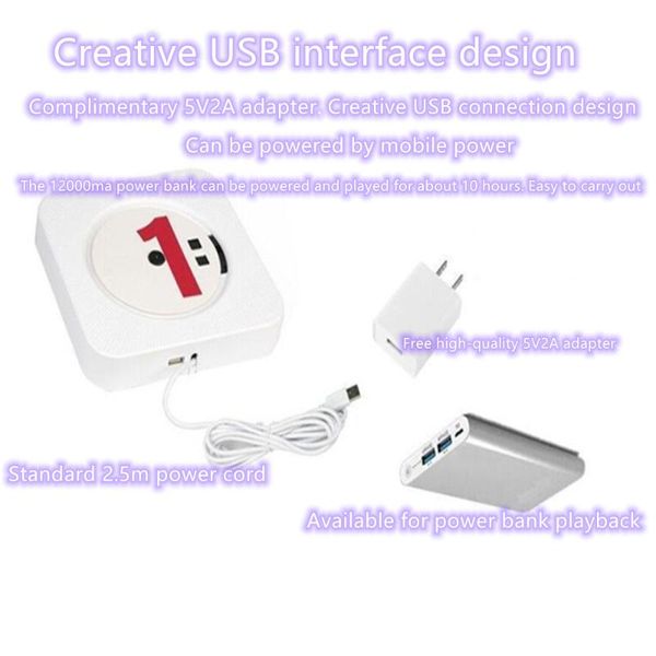 

new wall mount cd player bluetooth english home portable cd walkman player