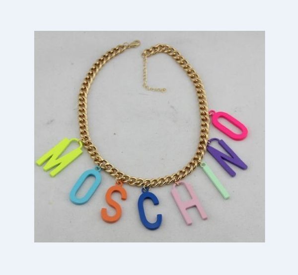 

2020 new fashion high-end womens necklace popular new color letters necklace wholesale 003-61, Silver